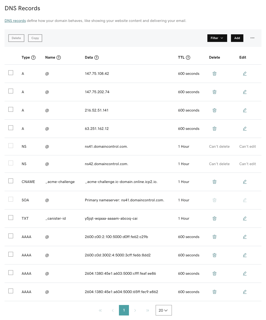 DNS Configuration for `ic-domain.online` on GoDaddy